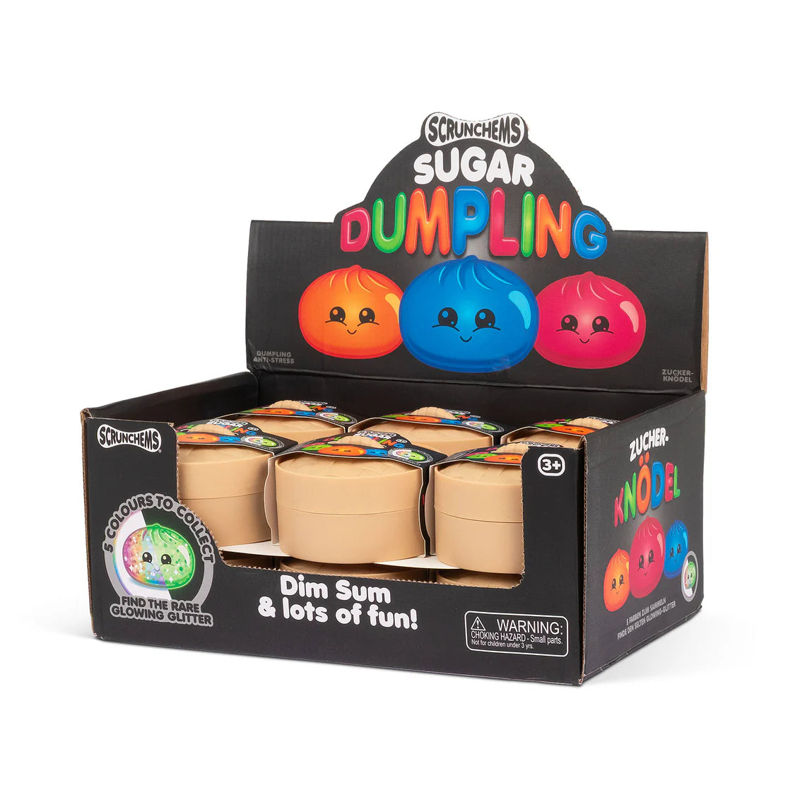 Scrunchems Sugar Dumpling Squishy Fidget Toy - Glow in the Dark Chance