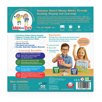 Max and Ivy Learn to Spend, Share and Save – Financial Literacy Story Set