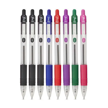 Zebra Pen Z-Grip Retractable Ballpoint Pen - Pack of 8