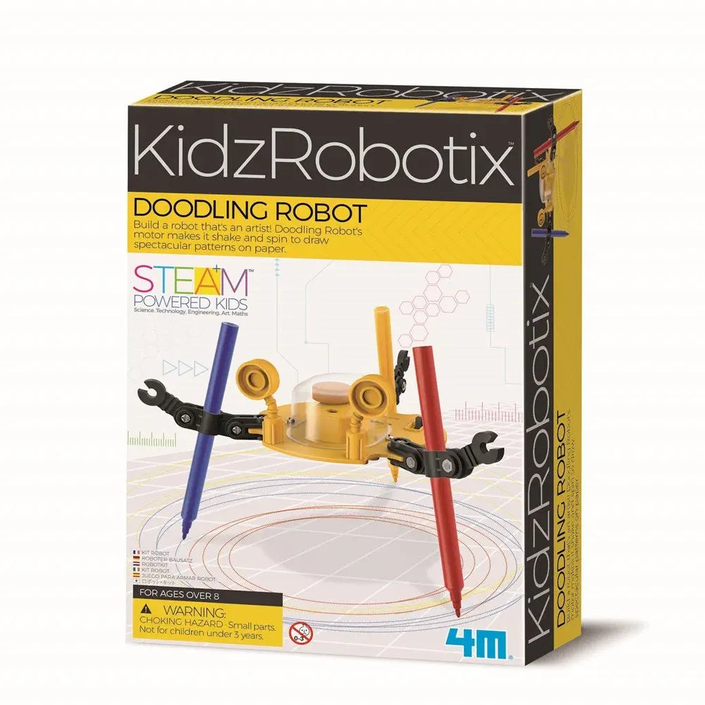 4M KidzRobotix Doodling Robot Kit - Art and Robotics Toy 8+