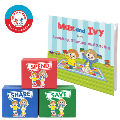 Max and Ivy Learn to Spend, Share and Save – Financial Literacy Story Set