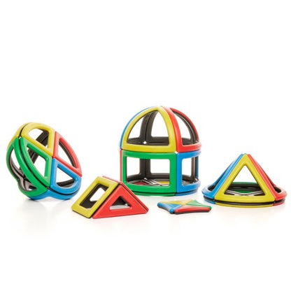 Magnetic Polydron Sphera Set - 36-Piece Curved 3D Shapes Kit