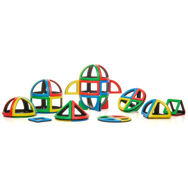 Magnetic Polydron Sphera Class Set - 72-Piece Curved Shapes Kit