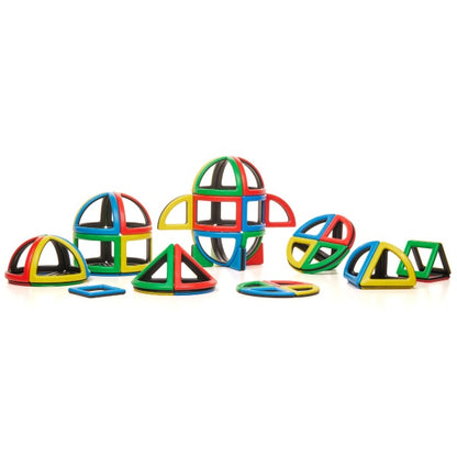 Magnetic Polydron Sphera Class Set - 72-Piece Curved Shapes Kit
