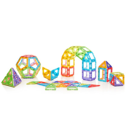 Translucent Magnetic Polydron Exploration Set - 100-Piece Kit