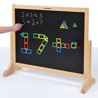 Magnetic Polydron Activity Board - Dry Wipe and Chalk Teaching Board