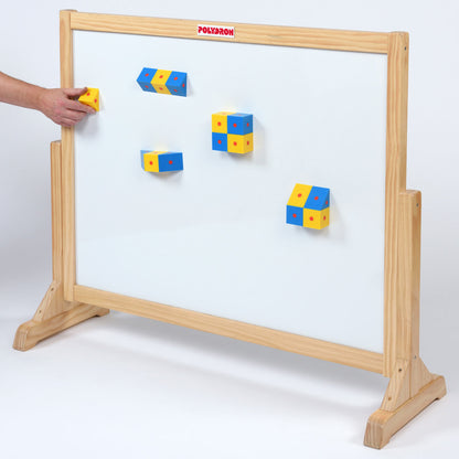 Magnetic Polydron Activity Board - Dry Wipe and Chalk Teaching Board