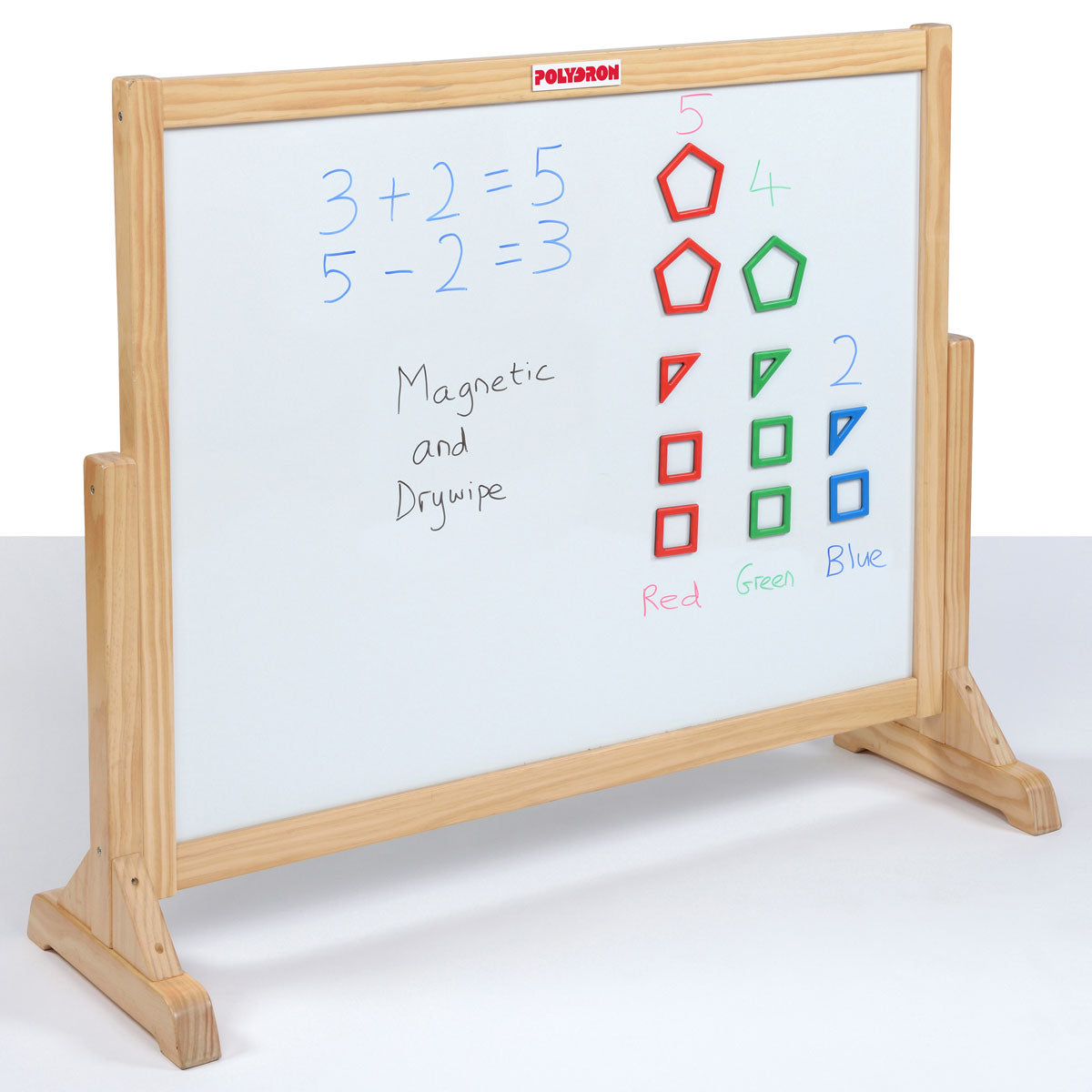 Magnetic Polydron Activity Board - Dry Wipe and Chalk Teaching Board