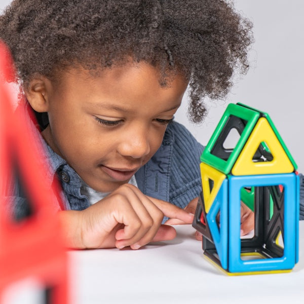 Magnetic Polydron Shapes Set - 70-Piece Recycled Magnetic Kit