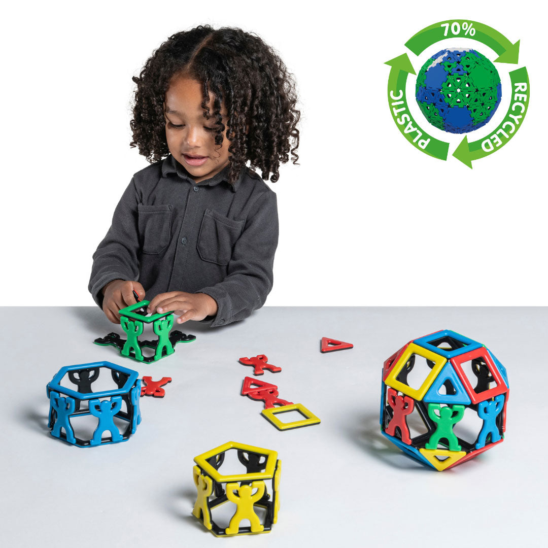 Magnetic Polydron Acrobats Set - Balancing and Building Kit