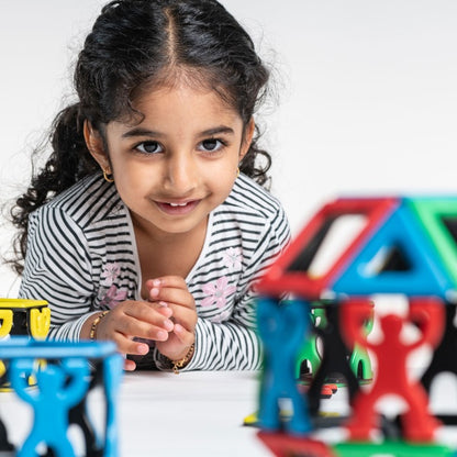 Magnetic Polydron Acrobats Set - Balancing and Building Kit