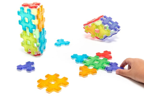 Hashmag Polydron Starter Set - 24-Piece Magnetic Construction Kit