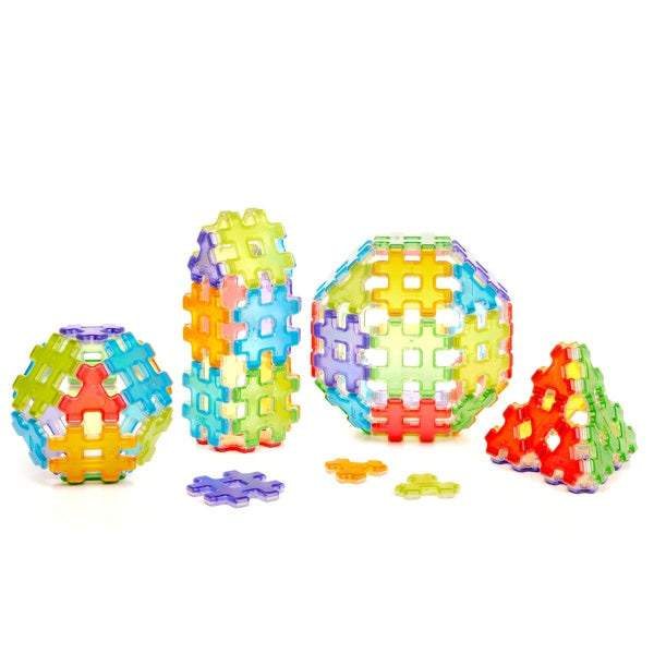 Hashmag Polydron Class Set - 72-Piece Magnetic Construction Kit
