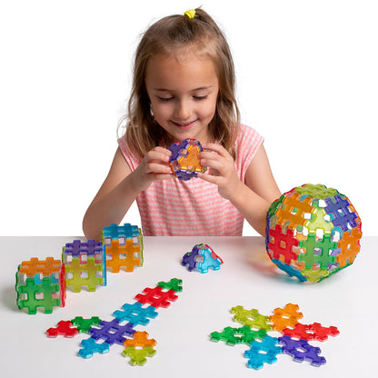 Hashmag Polydron Class Set - 72-Piece Magnetic Construction Kit