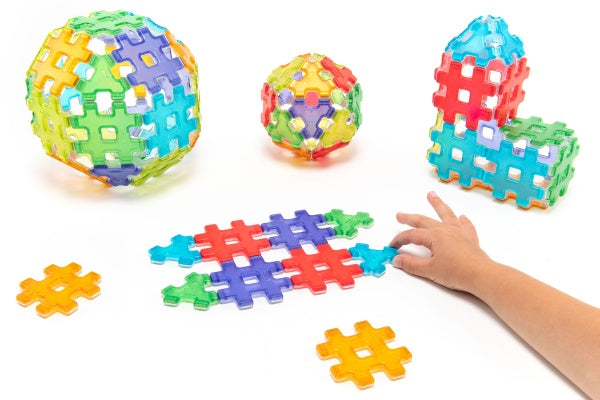 Hashmag Polydron Class Set - 72-Piece Magnetic Construction Kit