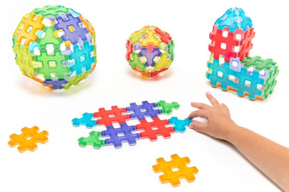 Hashmag Polydron Class Set - 72-Piece Magnetic Construction Kit