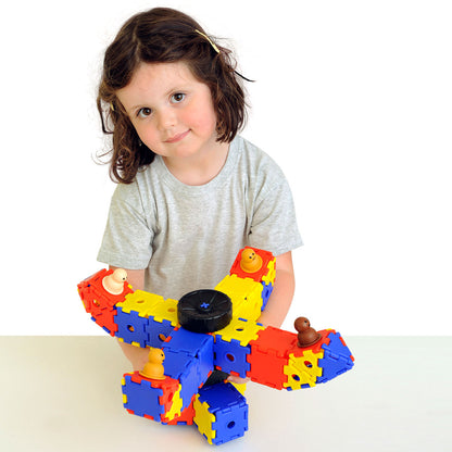 Junior Polydron Set - 124-Piece Early Years Construction Kit