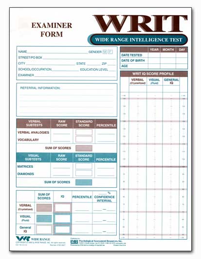 WRIT Examiner Booklet (25)