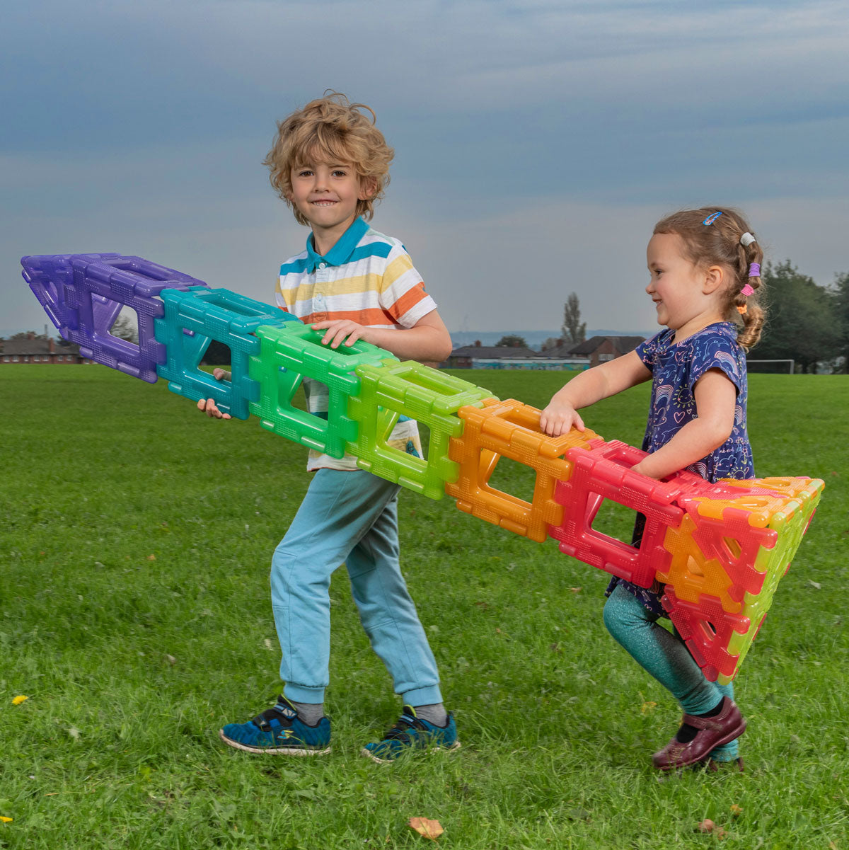 Polydron Translucent Giant Polydron Class Set - Large Construction for Indoor and Outdoor