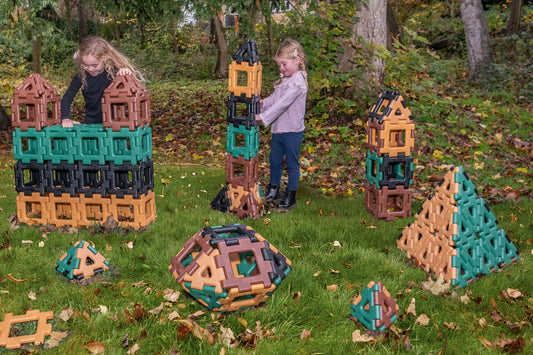 Giant Polydron Super Value Set Natural Colours -- Large SEND Geometry Construction Resource
