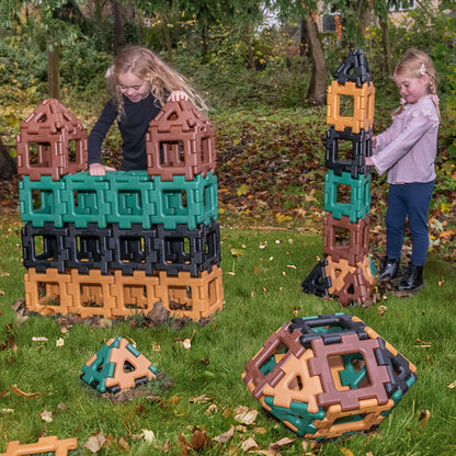 Giant Polydron Super Value Set Natural Colours -- Large SEND Geometry Construction Resource