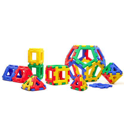 Giant Polydron Platonic Solids Set Recycled Plastic -- Hands-On 3D Geometry