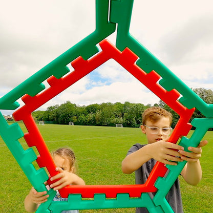 XL Polydron Buckyball - 32-Piece Giant STEM Construction Set
