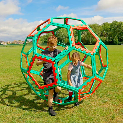 XL Polydron Buckyball - 32-Piece Giant STEM Construction Set