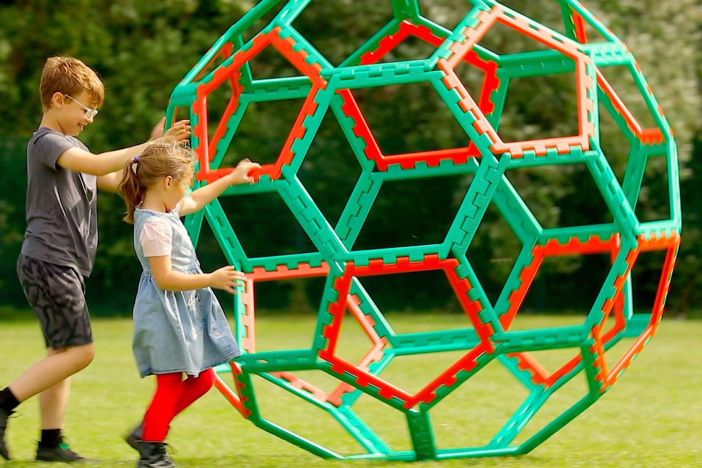XL Polydron Buckyball - 32-Piece Giant STEM Construction Set