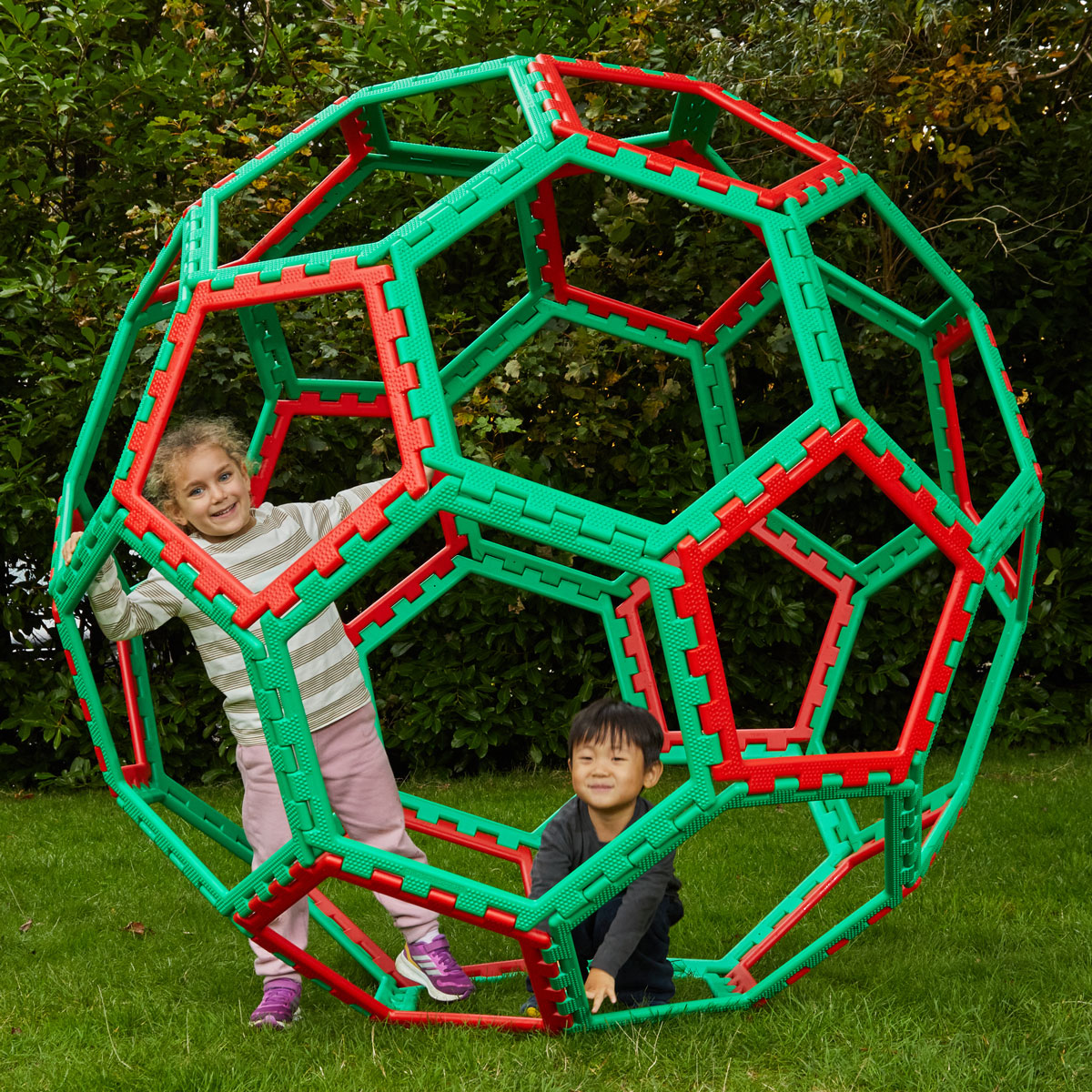 XL Polydron Buckyball - 32-Piece Giant STEM Construction Set