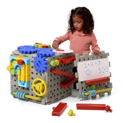 XL Polydron Busy Board - Fine Motor and Fidget Activity Set, Age 2+