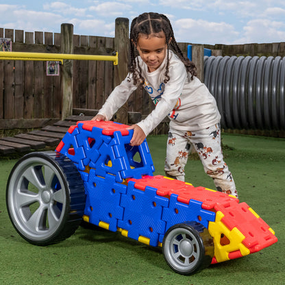 Giant Polydron Vehicle Builders Set Recycled Plastic -- Themed Construction and Geometry