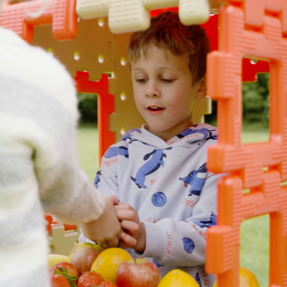 Giant Polydron Build-A-Shop - 83-Piece Role Play Construction Set