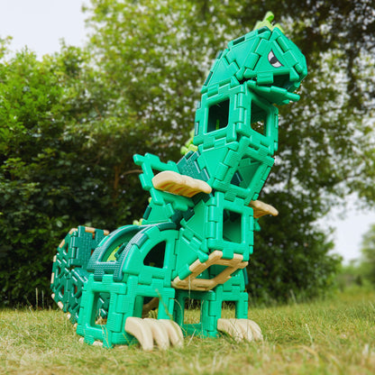 Giant Polydron Dinosaur - 130-Piece Inclusive Construction Set