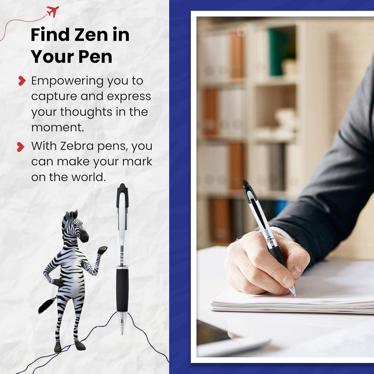 Zebra Z-Grip MAX Ballpoint Pens Black Ink - Pack of 3