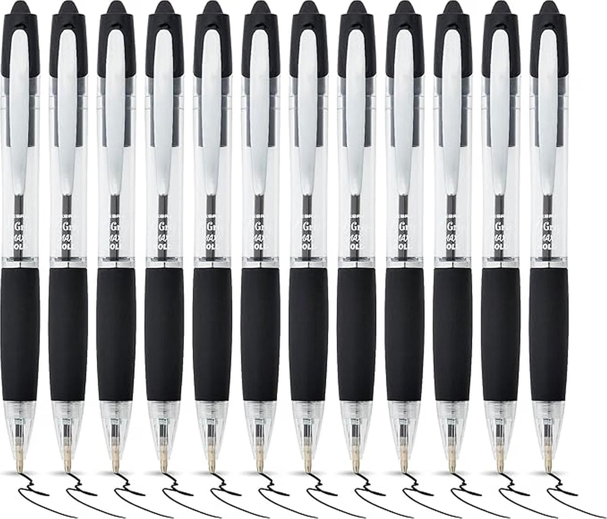 Zebra Z-Grip MAX Ballpoint Pens - Pack of 12