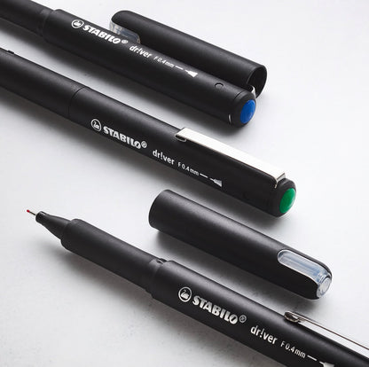 STABILO dr!ver Premium Fineliner Pen 0.4mm/0.8mm