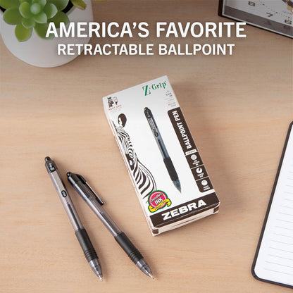 Zebra Pen Z-Grip Retractable Ballpoint Pen - Pack of 8