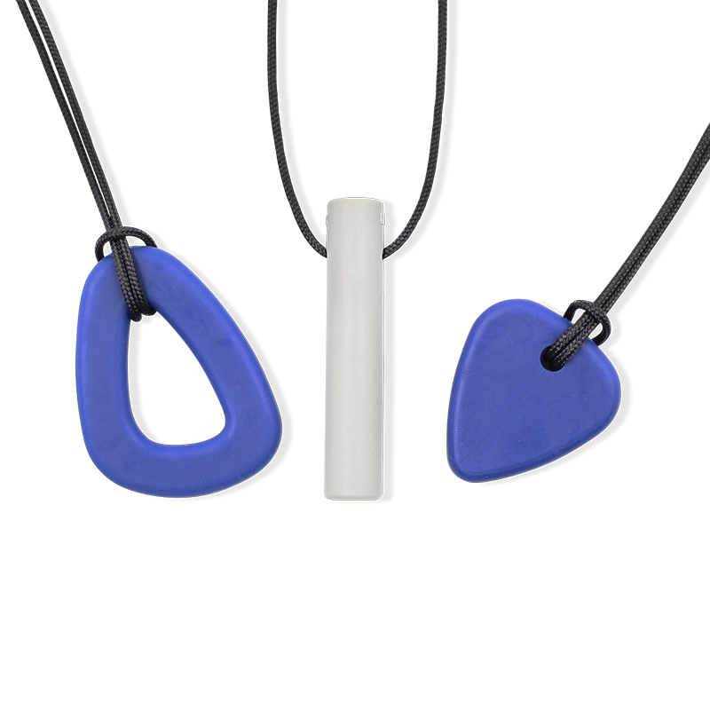 ARK Nail Biting Chew Pack – 3 Thin Chew Necklaces, Variety Set