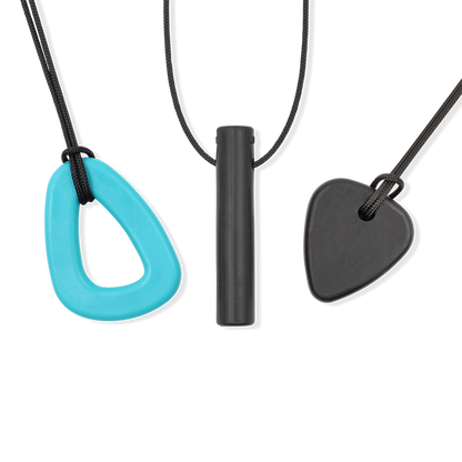 ARK Nail Biting Chew Pack – 3 Thin Chew Necklaces, Variety Set