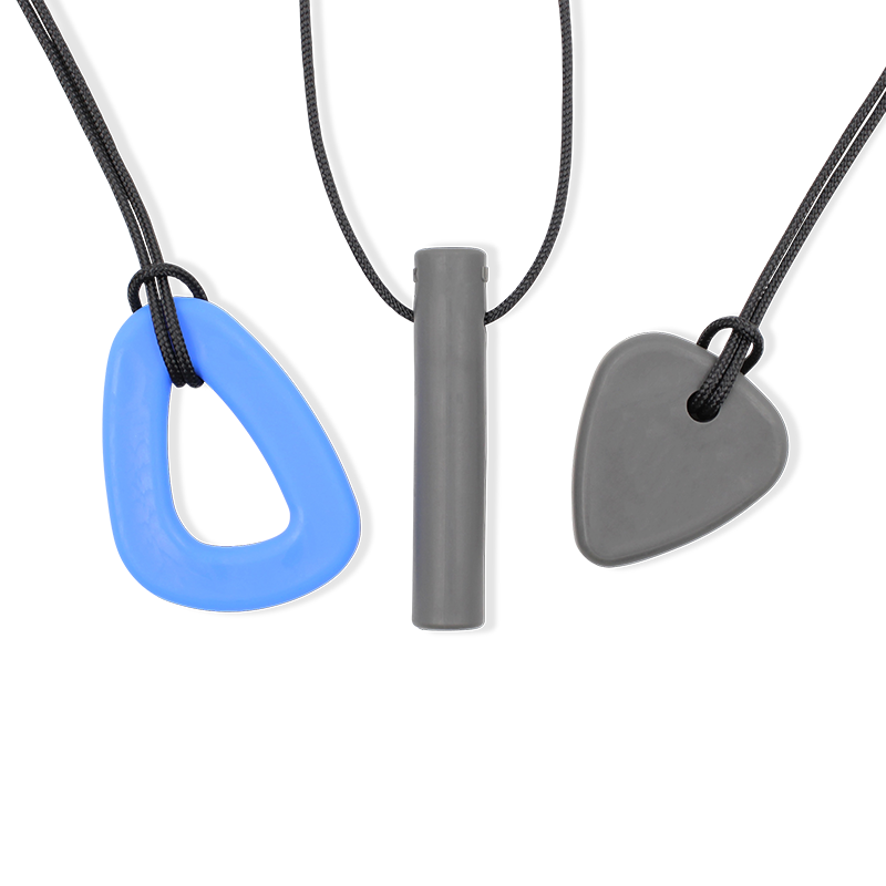 ARK Nail Biting Chew Pack – 3 Thin Chew Necklaces, Variety Set