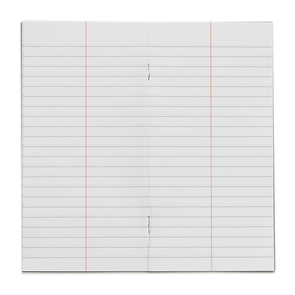 RHINO 8 x 4" Exercise Book Purple Cover - 8mm Lined + Centre Margin | 32pg/10pk
