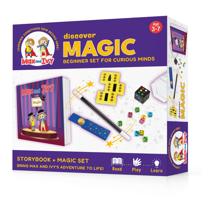 Max and Ivy Discover Magic – Read, Play, Learn Story and Magic Set