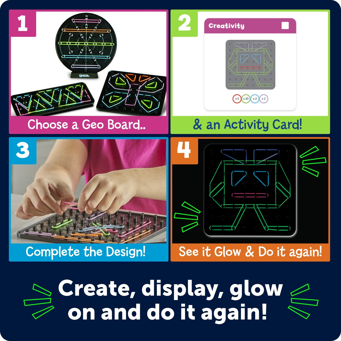 STEM Explorers™ Geo-Glow Art