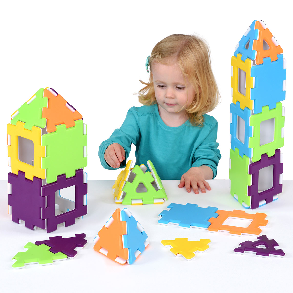 Polydron My First Polydron Set - 2D and 3D Shape Construction for Early Years