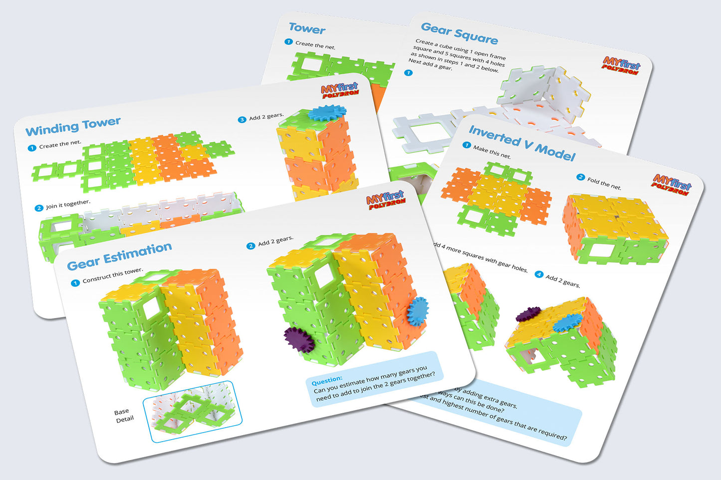 Polydron My First Polydron Gears Set - STEM Construction Toy for Early Years