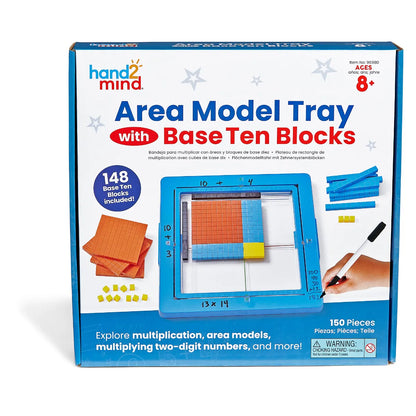 Area Model Tray with Base Ten Blocks