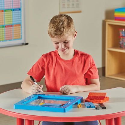 Area Model Tray with Base Ten Blocks