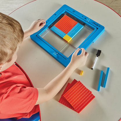 Area Model Tray with Base Ten Blocks