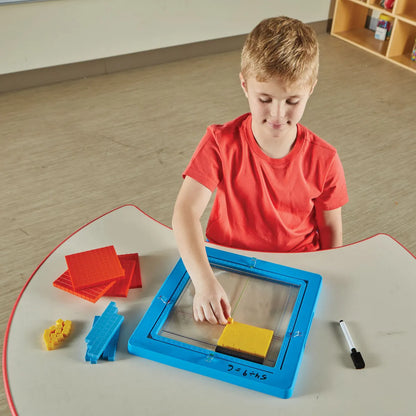 Area Model Tray with Base Ten Blocks